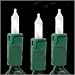 Set of 50 White Mini Christmas Lights - Green Wire