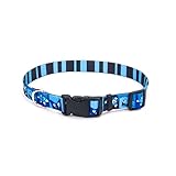 UPC 800443921791 product image for Petco Blue Happy Monster Nylon Adjustable Dog Collar, Large | upcitemdb.com