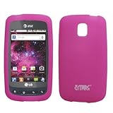 EMPIRE Hot Pink Silicone Skin Case Cover for AT&T LG Thrive