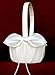 NEW Ivory Wedding Bridal Flower Girl Basket with NEW Ivory Wedding Bridal Flower Girl Basket with