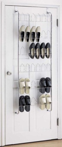 Kitchen: 18 Pair Overdoor Shoe Rack