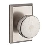 Baldwin HDRUSRSR492 Reserve Half Dummy Rustic with Rustic Square Rose in White Bronze Finish