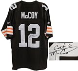 Colt McCoy Autographed/Hand Signed Browns Reebok Premier Brown Jersey