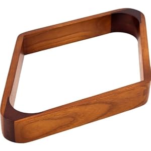 Trademark Nine Ball Billiard Rack with Oak Finish