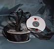 Sheer Organza Ribbon Mono Edge - 7/8" - 25 Yards (75 FT) - Black