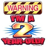 Toddler Gildan T-Shirt : Warning Im A 2 Year Old - Funny Birthday