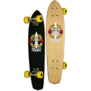 Brewer Gun Complete Skateboard, Black by