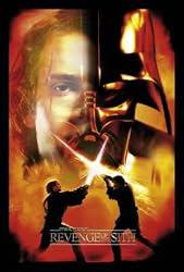 Star Wars: Episode III - Revenge Of The Sith - Framed Movie Postcard (Split Face) (Size: 4" x 6")