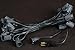 Novelty Lights 25 Foot String Light Set - Indoor/Outdoor Stringer Set for Christmas, Wedding Decor, Patios, & More - C9/E17 Intermediate Base (Black Wire, 12