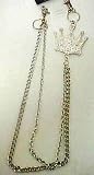 Clear Rhinestone Crown Wallet Jeans Chain Jean