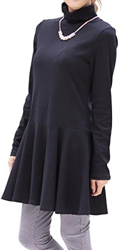 Sweet Mommy Turtleneck Maternity and Nursing Basic Flare Tunic Dress BKL