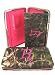 Initial Wallets - Soft Camo Initial " R " Thick Flat Wallet Clutch Purse Hot Pink Camoflauge