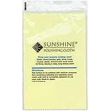 5 Sunshine Polishing Cloths for Sterling Silver, Gold, Brass and Copper Jewelry Polishing Cloth