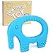 Baby Teething Toys - BPA Free Silicone - Easy To Hold, Soft, Bendable, Highly Effective Elephant Teether, Best for Freezer, Cool Girl Or Boy 3 6 12 Months 1 Year Old Christmas Gifts Stocking Stuffers