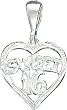Sterling Silver Sweet 16 Heart Charm