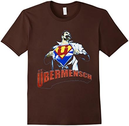 Men's Friedrich Nietzsche T-Shirt Medium Brown