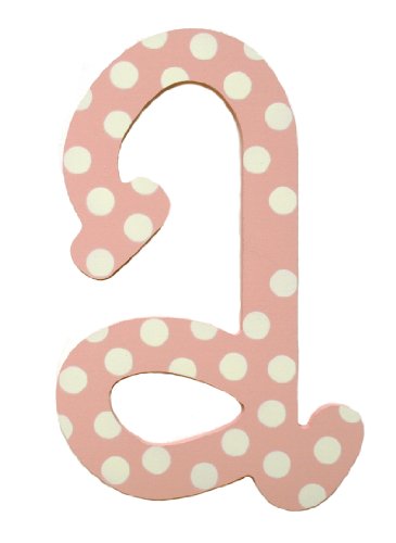My Baby Sam Polka Dot Letter a, Pink/White