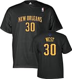 David West New Orleans Hornets adidas Name and Number T-Shirt
