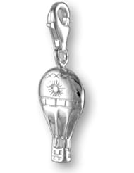 MELINA Charms clip on pendant hot air balloon sterling silver 925