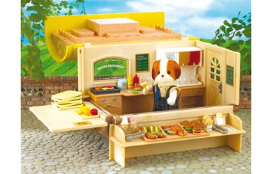 Childrens Toyshop  Toys : Sylvanian Families - Hamburger Wagon