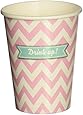 Ginger Ray Chevron Divine Paper Party Cups/Drink Up, Pink