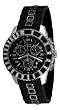 Christian Dior Women's CD11431ER001 Christal Chronograph Diamond Black Dial Watch by Christian Dior