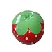 Decorative Novelty Ottoman Stool For Children - Red Green & White Strawberry Fruit Themed