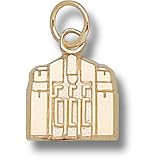 Central Michigan Chippewas Warriner Tower 3/8 Pendant (Gold Plated)