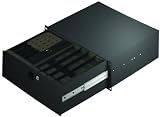 Gator Cases GE-WIRLESSDRWR 3U Rackmountable Steel Fully Enclosed Drawer with Inserts for 4 Wireless Mics and all Accessories.
