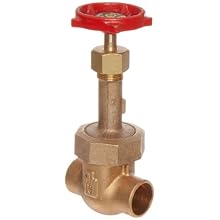 Milwaukee Valve 1169 Series Bronze Gate Valve, Industrial Service, Class 150, Rising Stem, Solder End
