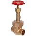 Milwaukee Valve 1169 Series Bronze Gate Valve, Industrial Service, Class 150, Rising Stem, Solder End