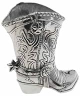 Arthur Court Cowboy Boot 1-1/2 Quart Pitcher/Wine Bottle Holder