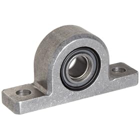 Spyraflo PB2-500-P Self-Aligning, High Performance, Teflon-Bronze Bearing With 1/2" Inner Diameter Aluminum Pillow-Block