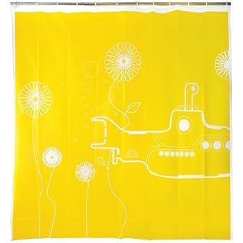 Set A Shopping Price Drop Alert For Kikkerland Yellow Submarine Shower Curtain, 72-Inch by 72-Inch
