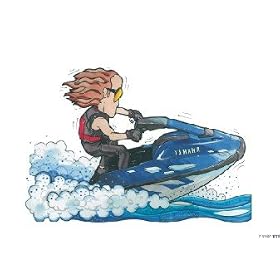 YAMAHA JETSKI KOOLART image CERAMIC MUG 1272