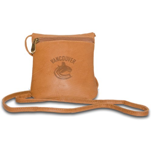 NHL Vancouver Canucks Tan Leather Women's Mini Handbag