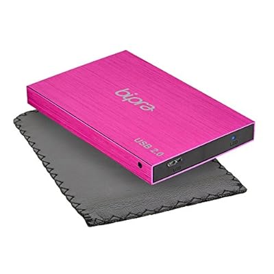 Bipra 250GB 250 GB USB 3.0 2.5 inch FAT32 Portable External Hard Drive - Pink
