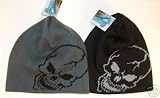 41cW7vZYzRL. SL160  2pk BLACK & GREY GIANT SKULL BEANIE CAPS HATS CAP HAT