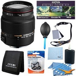 Sigma 18-200mm F3.5-6.3 II DC OS HSM Canon Mount With Cleaning Kit, Flash Bracket, Micro Fiber Cleaning Cloth, Card Wallet, Hoya UV Filter!, Lens Cap Cleaner and more!