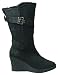 Women's 11" Microfiber Wedge Heel Boot