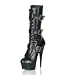 Platform Boots Ankle/Mid-Calf 5 Lace-Up Platform Mid-Calf Boot W/Belt Buckles