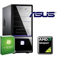 Tronics24 EinsteigerPC AMD AM3+ Sempron 145 mit 2.8 GHz, 2 GB DDR3, Asus mit AMD HD3000, 250 GB SATA, DVD-Brenner, Microsoft Windows 7 Home Premium, Cardreader, Sound, GigabitLan, Office PC