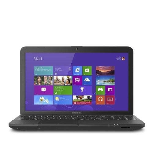 Toshiba Satellite C855-S5118 15.6-Inch Laptop (Satin Black Trax) / 4GB DDR3 RAM Memory / 320GB Hard Drive / HD Webcam / 802.11b/g/n WiFi / Reads and burns CDs and DVDs / HD TruBrite Display / Windows 8 / Power Efficient Intel Celeron 847 Dual Core Processor