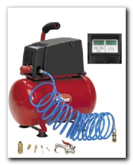 All Power America APC4302 1/2 HP 3 Gallon 100 PSI Digital Gauge Air Compressor With 8 Accessories
