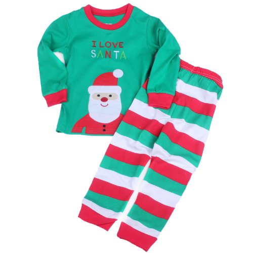 Toddler Kid Boys Girls Christmas pajama T shirt+long pants YSQA7481