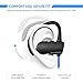 SoundPEATS Bluetooth Headphones in Ear Wireless Earbuds 4.1 Magnetic Stereo Bluetooth Earphones for Sport with Mic (Upgraded 7 Hours Play Time, Secure Fit, Noise Resistance, Sweatproof) (Blue)