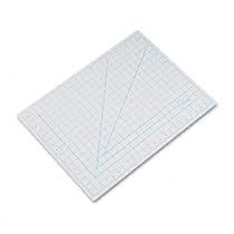 Elmers X7762 Self-Healing Cutting Mat Nonslip Bottom 1 Grid 18 x 24 Gray