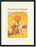 Black Framed/Matted Print 17x23, The Eternal Triangle