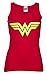 Womens Red Wonder Woman Logo Tank Vest