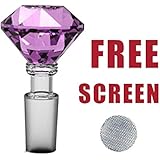 Glass Slide Bowl Diamond Style with five screens